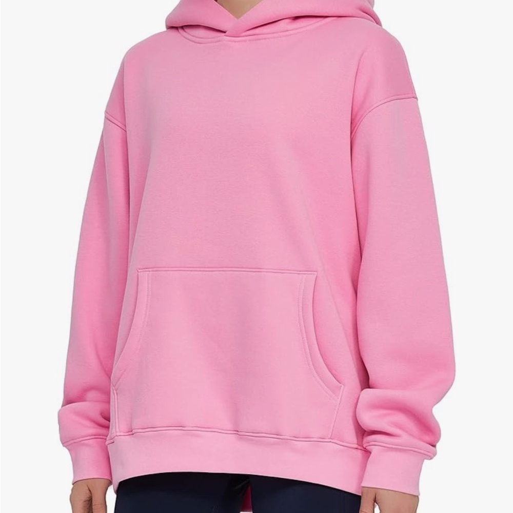 Basic Fleece Lined Hot Pink Women’s Hoodie